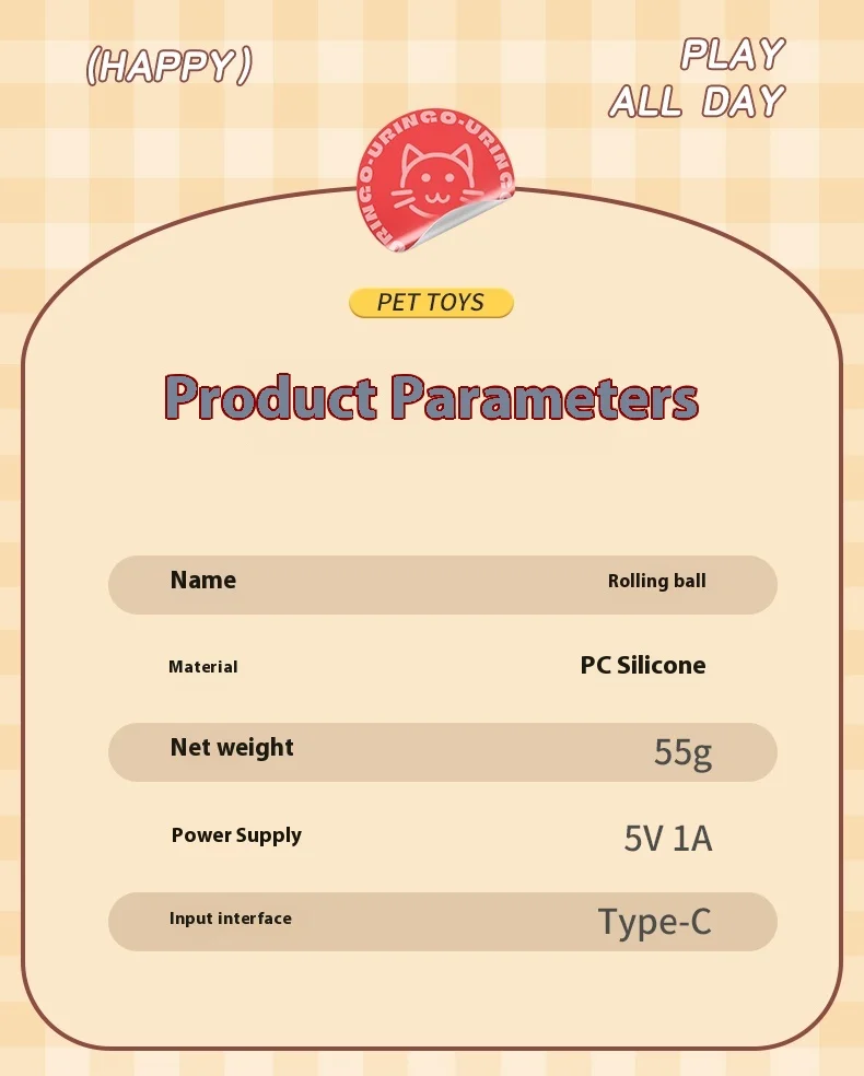 2Pcs Cat Interactive Ball Toys Automatic Rolling Ball Faux Tail Rechargeable Smart Pet Electric Toy Cat Training Imitate Mouse - Image 27